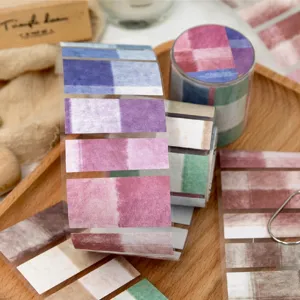 Nastro washi vintage con motivi materici per scrapbooking retrò e decorazione di diari
