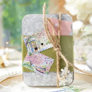 Ruban Washi Décoratif Série Nature Stamp Paysage pour Scrapbooking Journal DIY Arts Artisanat Fournitures Scolaires Vintage Style Timbre