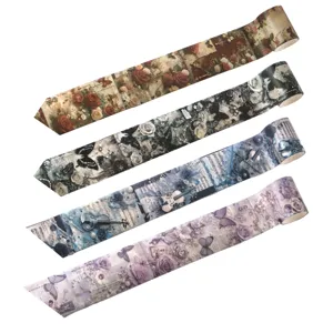 Vintage court theme butterfly and floral masking tape for scrapbooking and DIY projects