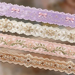 Retro Story Palace Lace Floral Trim Set Laser Cutout Self Adhesive Craft Washi Tape Decorative Stickers Roll For DIY Scrapbooking Journal Stationery Supplies