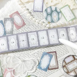 Vintage lace border kraft tape for journaling and DIY scrapbooking decoration