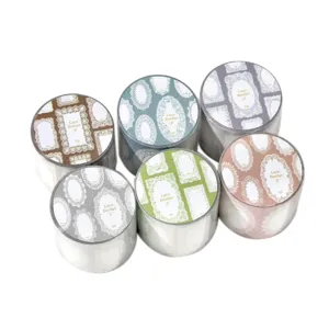 Set of 6 rolls of decorative lace border washi tapes for DIY scrapbooking crafts