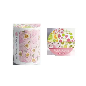 Fresh sweet fruit pattern washi tape roll for aesthetic scrapbooking and DIY journaling