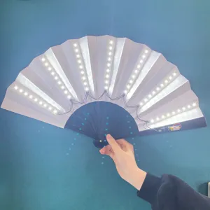 Handgehaltener weißer LED-Glühfächer für Partys und Bühnenaufführungsrequisiten