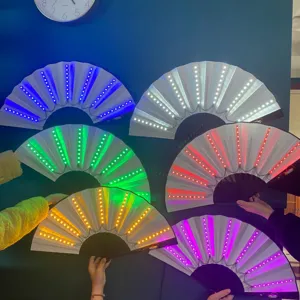 10-Zoll LED-Faltfächer in mehreren Farben für Bühnenauftritte und Clubbing-Events