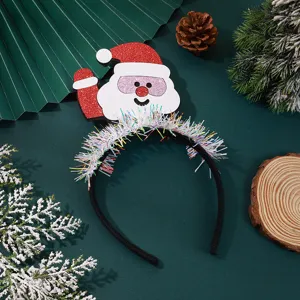 Christmas Santa headband festive hair hoop party dress up photo props holiday accessory