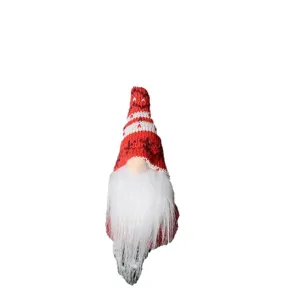 Christmas knitted faceless doll gnome pendant red white holiday tree hanging decoration