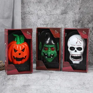 Halloween timbre eléctrico accesorios calabaza bruja cráneo espeluznante fiesta decoración