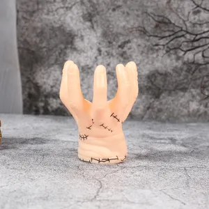 Halloween creepy hand prop spooky monster palm resin decoration for party desktop ornament setup