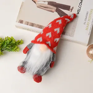 Christmas gnome plush doll Valentine love faceless Rudolf toy holiday window decor ornament