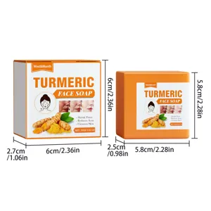 West&Month savon visage curcuma nettoyage en profondeur réduction acné pores serrer 100g
