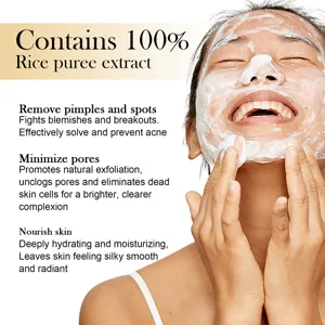 Rice puree extract facial cleanser gentle deep cleaning pore nourishing skincare 100ml