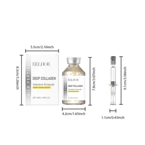 EELHOE Tiefes Kollagen Seidenpeptid Ampullen Essenz 50ml Hautpflege Flasche mit Massen