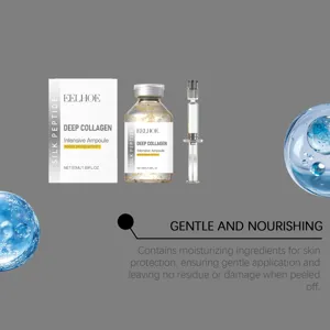 EELHOE Seidenpeptid Tiefes Kollagen Intensive Ampulle Gesichts Serum 50ml Hautpflege Set