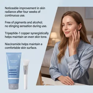 Niacinamid Kupferpeptid Schlafmaske Feuchtigkeitsspendende Gesichtspflege Creme Tube