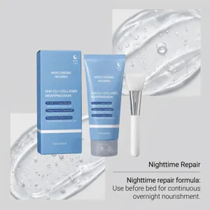 Nacht-Reparatur-Schlafmaske mit Kupferpeptid und Niacinamid für intensive Feuchtigkeit und Glanz.