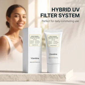 VIARELINE Crème Solaire Riz Céramide 50g SPF 50 protection UV visage quotidienne légère