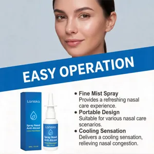 Laniska portable nasal refreshing spray fine mist care bottle for daily routine 30ml