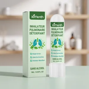 Inalatore Nasale alle Erbe Portatile Stick di Estratto di Menta Rinfrescante Per la Cura Quotidiana Strumento Inalatore per Cura Personale in Plastica Compatta