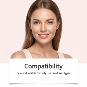 Détail d'essence de soin du visage avec texture de peau hydratée et utilisation quotidienne.