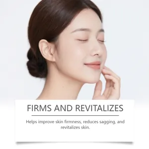 Vitamin C Peeling Maske Detailansicht zeigt straffende Wirkung und glatte Textur.