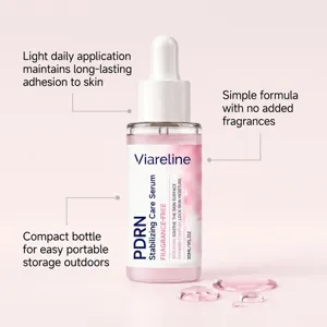 Sérum facial Viareline PDRN pour hydratation quotidienne et soin apaisant de la peau.