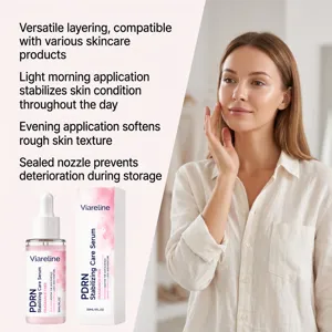 Sérum visage stabilisant VIARELINE PDRN 30ml hydrate et lisse la peau pour un usage quotidien.