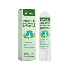 Inalatore nasale disintossicante polmonare di erbe XIMONTH, stick per cura personale 1ml.