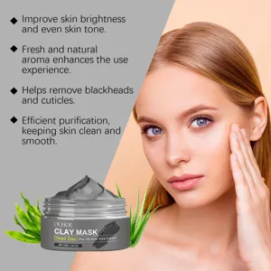 OUHOE Mascarilla facial de arcilla del Mar Muerto limpieza profunda puntos negros 100g