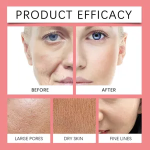 Mascarilla peel-off de colágeno y lactosa roja Ouhoe con eficacia en la piel mejorada.