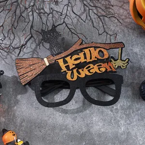 Halloween glasses frame party decoration funny costume props holiday festive event detail shot