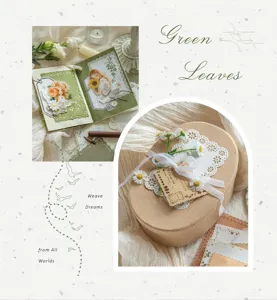 Dettaglio di carta materiale in pizzo vintage per journaling creativo e scrapbooking