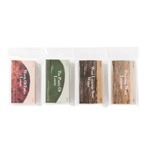 Forest Whisper series decorative wooden matchbox bookmarks set 4 styles 10pcs each