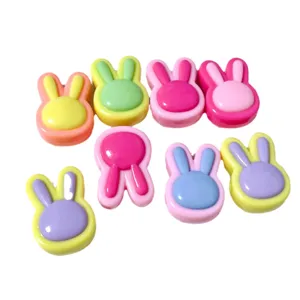 Juego de lindas cuentas de conejo de acrílico para joyería y pulseras hechas a mano DIY