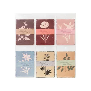 Vintage botanical flower silhouette material paper for scrapbooking 20 sheets 6 styles