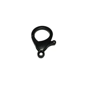 Cierre de langosta de plástico negro de 30 mm para accesorios de joyería DIY