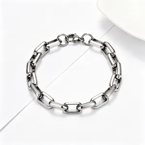 Industrielles dickes Titanstahl-Kettenarmband für Männer in Hip-Hop-Street-Fashion