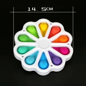 Girasole Push Pop Bolla Sensoriale Fidget Giocattolo Antistress Silicone Gioco Tavolo 14.5cm