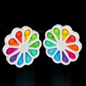 Giocattolo Sensoriale Girasole Push Pop Bolla Silicone Giocattolo Antistress Educativo