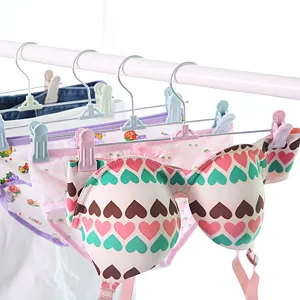 Meerlaagse broekhanger plastic clip antislip kledingkast rokkenhouder organisatie
