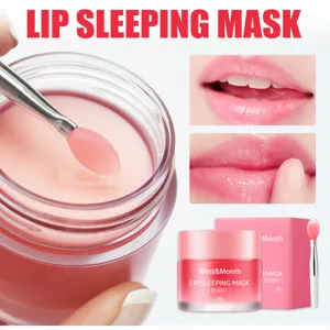West&Month Mascarilla de Labios de Noche 20g Sabor Baya Hidratante Nutritiva Bálsamo