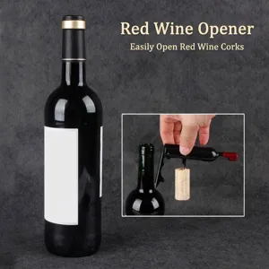 Magnetic bottle-shaped wine opener with fridge magnet feature for home use