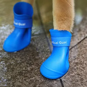 Waterproof Silicone Pet Dog Shoes Non-Slip Rain Boots For Small Dogs Puppy Paws Protection Pet Supplies