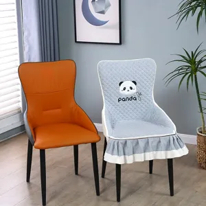 Chaise de salle à manger minimaliste moderne avec dossier confortable pour maison et restaurant.