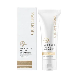 WEST MONTH Detergente Viso Aminoacidi delicato idratante cura dei pori 100g tubo bianco