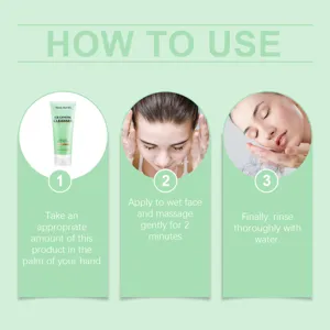 Detergente viso al tè verde e acido salicilico West Month per una pulizia delicata.