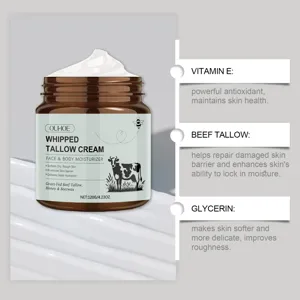 OUHOE Whipped Tallow Cream Face Body Moisturizer Deep Hydration Nourishing Skincare
