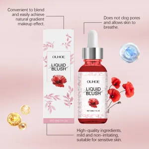 Siero fard liquido OUHOE per trucco sfumato naturale, tinta viso leggera 30ml