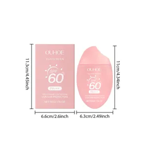 OUHOE zonnebrandcrème SPF 60 PA+++ 50g draagbare outdoor gezichtsbescherming huidverzorging
