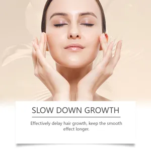 Crème dépilatoire visage et corps vue détaillée pour une épilation douce et une peau lisse.